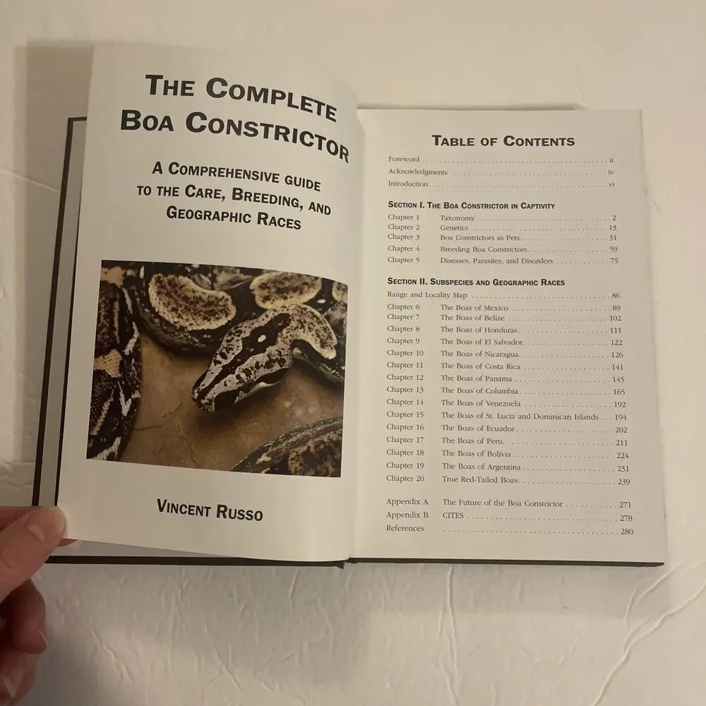 Complete Boa Constrictor: A Comprehensive Guide to the Care, Breeding 2007 HC